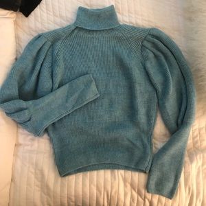 Baum und pferdgarten blue turtleneck sweater